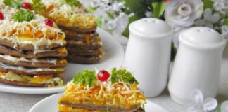 Печеночный торт из куриной печени